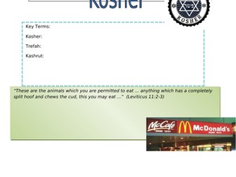 Kosher Worksheet