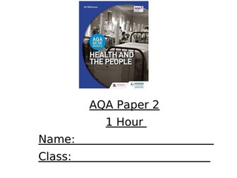 AQA Health and the People Revision Booklet 2019