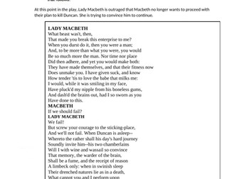 Top band Lady Macbeth response