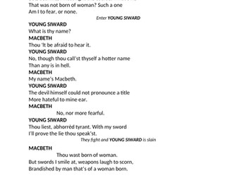 Macbeth as determined - AQA GCSE Lit 1 lesson