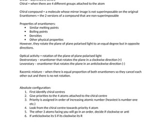 Chirality and Isomerism