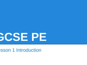 AQA GCSE PE 9-1 Paper 1 lessons, Worksheets and End of unit tests.