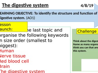 Organ systems WHOLE UNIT - Exploring science (Year 7)