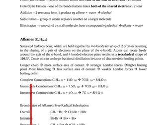 A Level Core Organic Chemistry