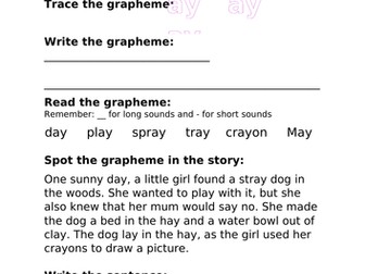 Phase 5 Worksheets ALL SOUNDS