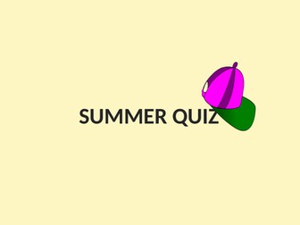 Summer Quiz