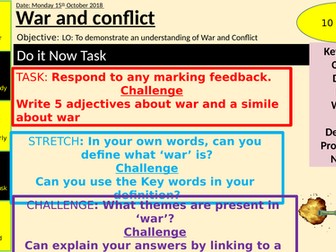 War and Conflict poetry