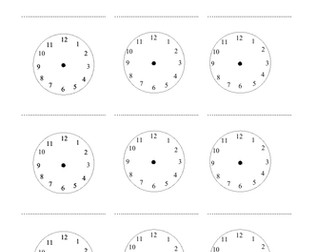 Analogue Time Worksheets (O'clock, Half Past, Quarter Past/To, 5 mins + Blank Templates/Challenge)