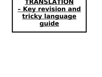 French GCSE translation revision and tricky language guide