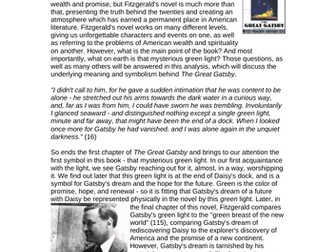 Symbolism in The Great Gatsby