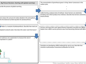 AQA Biology Big Picture revision - Start with global warming