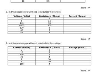 AQA GCSE Physics Resistance