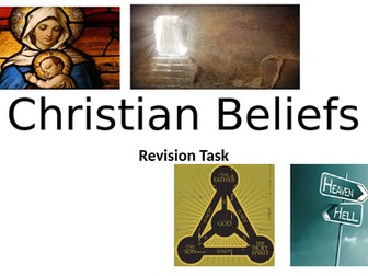 Revision activity for AQA Religious Studies A G.C.S.E Christian Beliefs