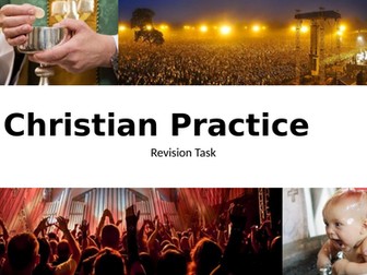 Revision activities for AQA G.C.S.E Religious Studies A Christian Practice