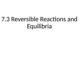 Equilibrium and Redox