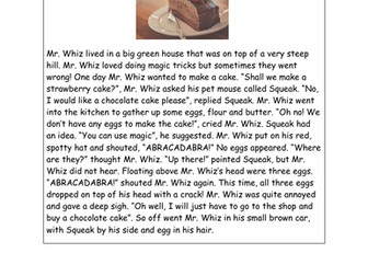 Year 2 Reading comprehensions KS1 Low to medium ability