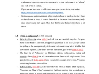 Philosophy for children. Edge of the universe