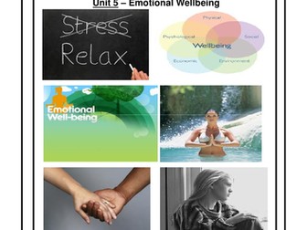 PSHE AQA 5800 Emotional Wellbeing Unit Booklets