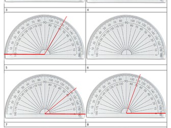 Protractor Read and Draw angles