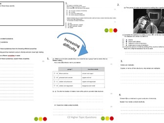Edexcel Combined Science (9-1) Chemistry Paper 2 Exam Questions