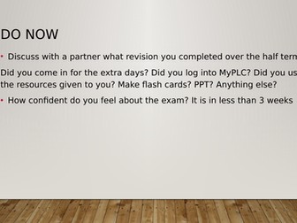 AQA GCSE Computer Science 3.1 Revision PPT