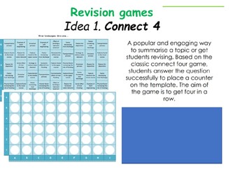 Connect 4 Revision Game Ownership CTEC Digital Media Unit 1 Exam