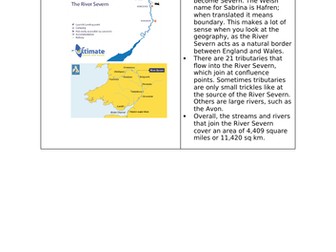 AQA Geography GCSE Physical Landscapes River Severn Case Study