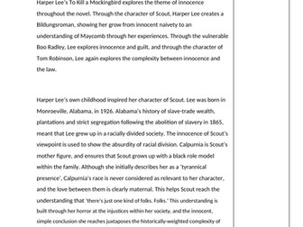 To Kill a Mockingbird Essay on Innocence
