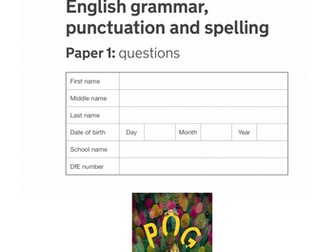 Y6 KS2 Grammar GPS SPaG Paper (Half - 25 questions) Punctuation