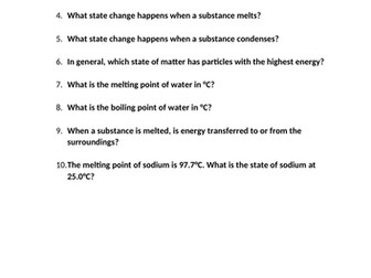 Starter for 10 ..... quick quiz questions for starters  CC 1 and 2