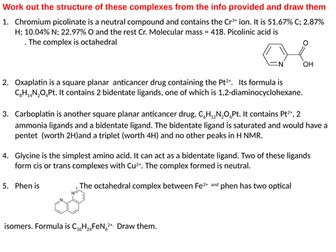 Transition metal complexes