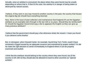 Ancient Egypt - Conscience Alley Activity for The Rosetta Stone KS2