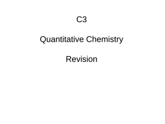 AQA C3 Quantitative Chemistry Foundation Tier Revision