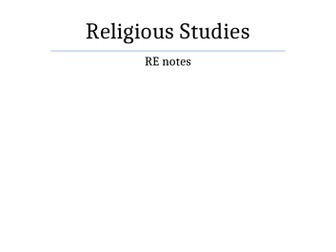 Religious studies summary-Christianity