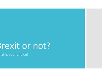 Brexit - Balanced arguement- Fundamental British Values.