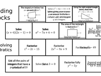 Building Blocks - Solving Quadratics