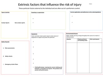 Extrinsic Factors Worksheet