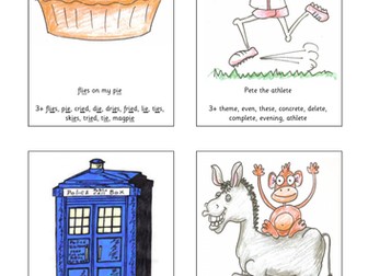 Phonics - Read Write Inc Missing Set 3 Sounds (A6 Flashcards)