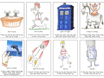 Phonics - Read Write Inc Missing Set 3 Sounds (A7 Mini-Flashcards)