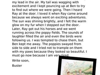 Year 2 Model Texts- Recounts- Animals in WWI