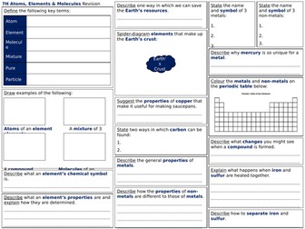 exploring science year 7 revision worksheets teaching resources