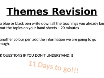 AQA RE Themes Revision (A,B,D,E)