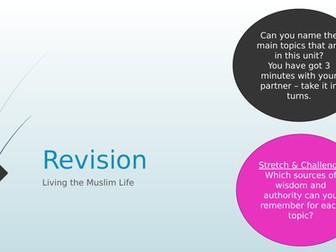 Living the Muslim Life - Revision Edexcel