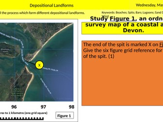 GCSE AQA Geography Depositional Landforms Lesson 6