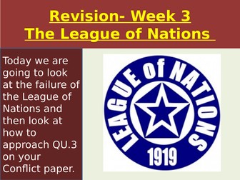Revision on the League of Nations.