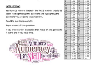 Numeracy Age Test