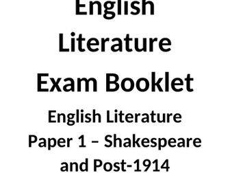 Edexcel GCSE Literature Paper 1