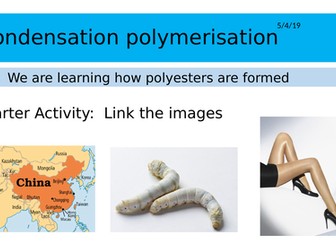 Condensation polymerisation