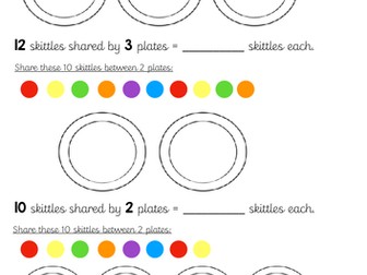 YEAR 1 Division by Sharing Worksheet