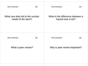 AQA GCSE Physics / Trilogy - Revision Cards (Working Scientifically)